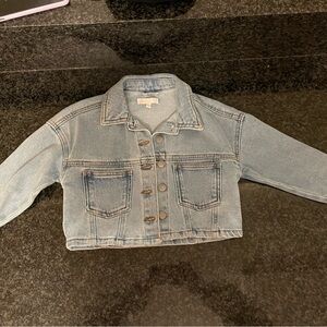 GB girls Blue Cropped Jean Jacket